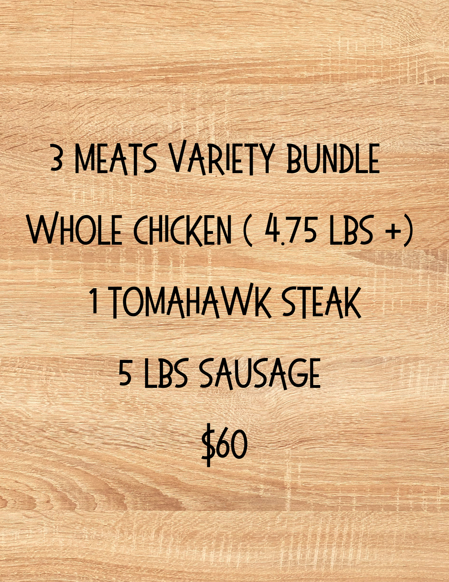 3 Meats Variety Bundle