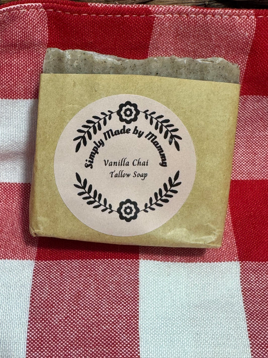 Grass-Finished Beef Tallow Soap – Vanilla Chai