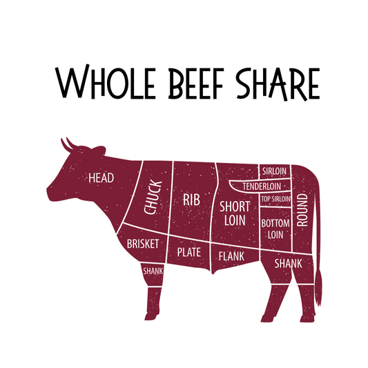 Beef - 1 whole grass fed beef share ($200 down deposit)